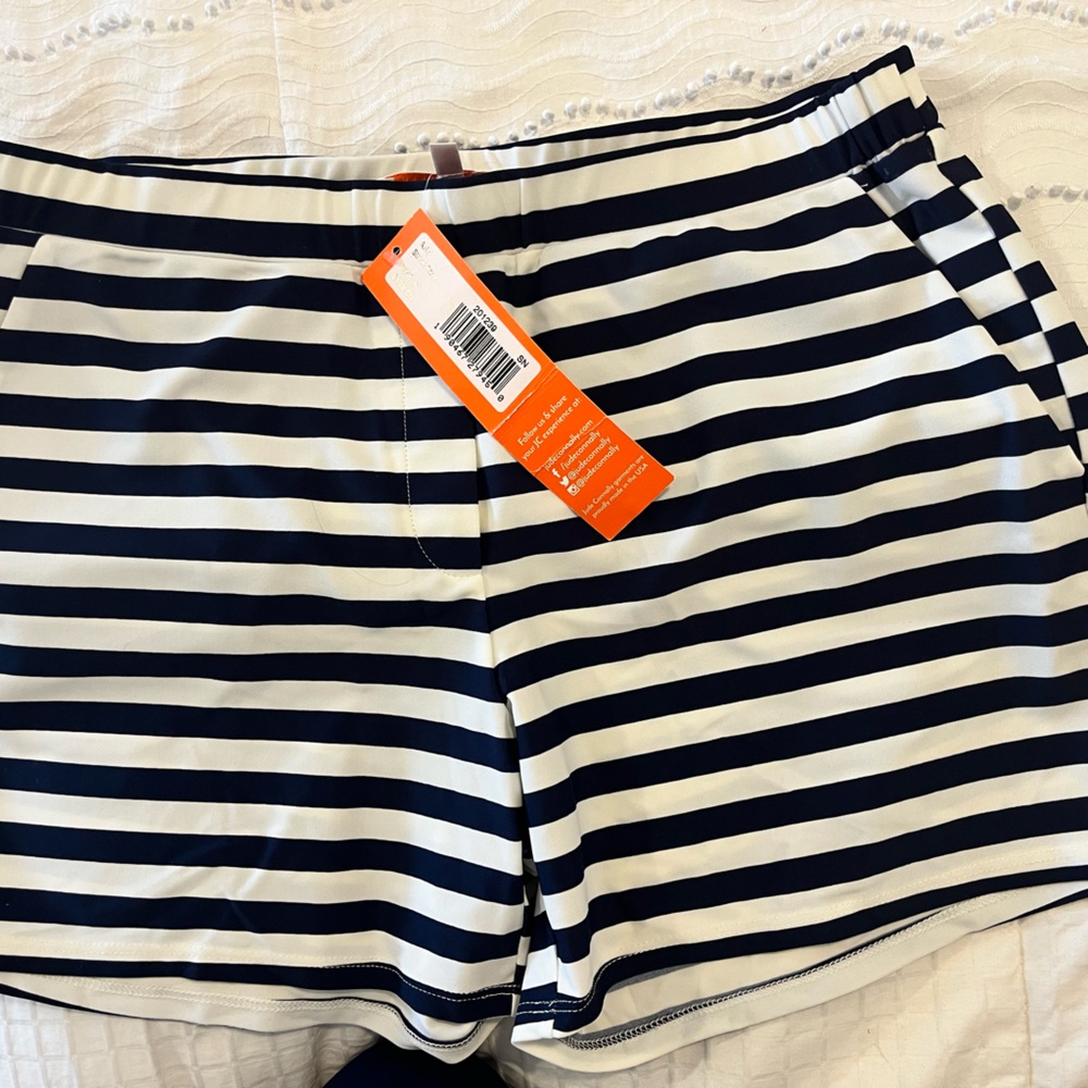 Navy and White shorts. New with tags.